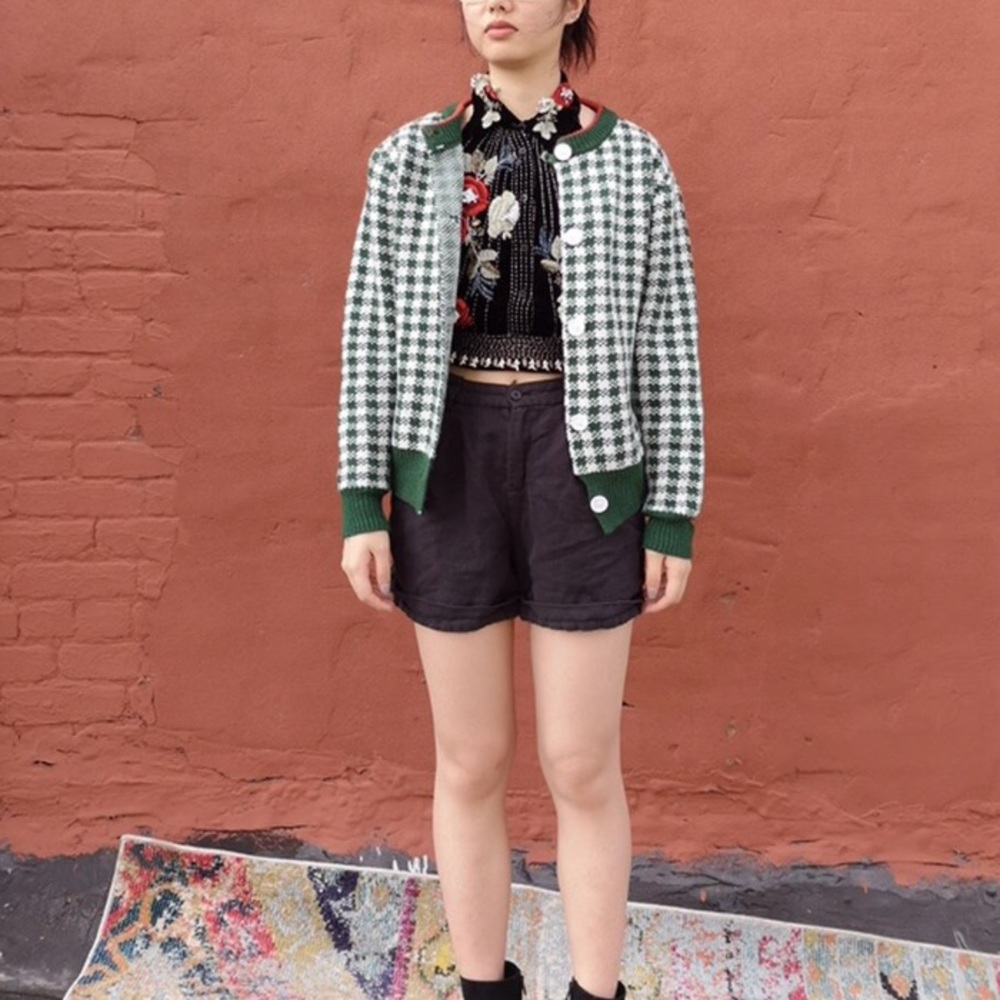 Checkered Cardigan/Sweater